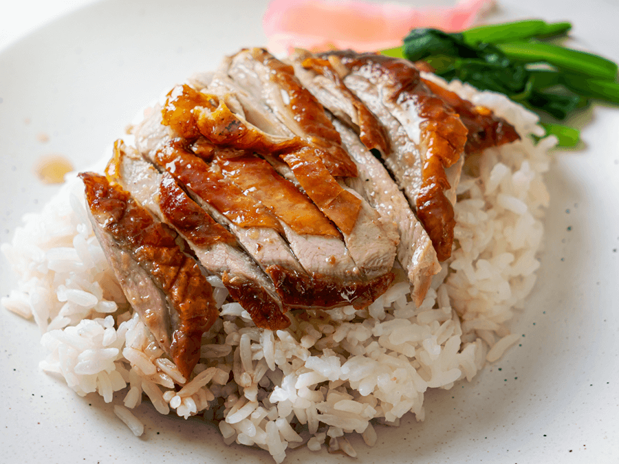 Image of Arroz De Pato lunch in Portugal while eating soy free lunch.