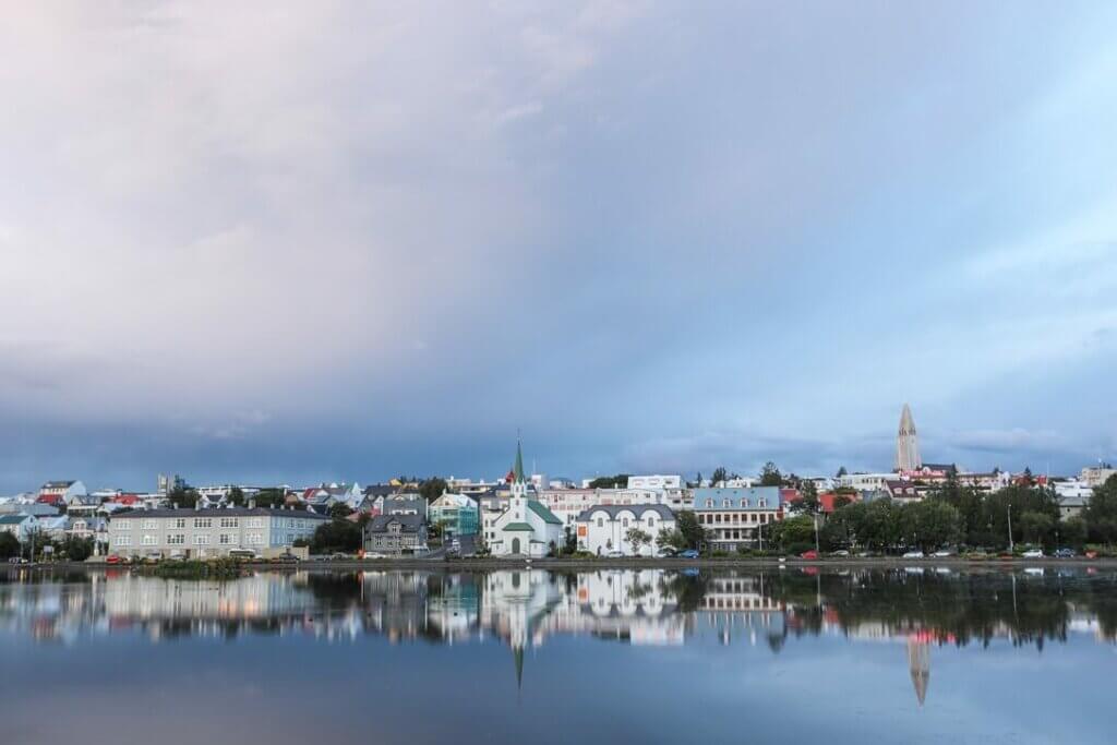View of Reykjavik in Iceland
