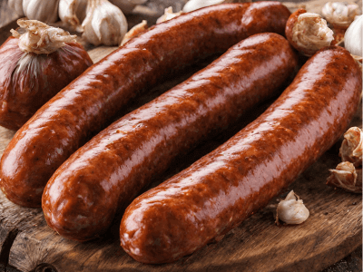 Kulen - This Croatian pork sausage is made with paprika and garlic and then smoked for months before air drying. 