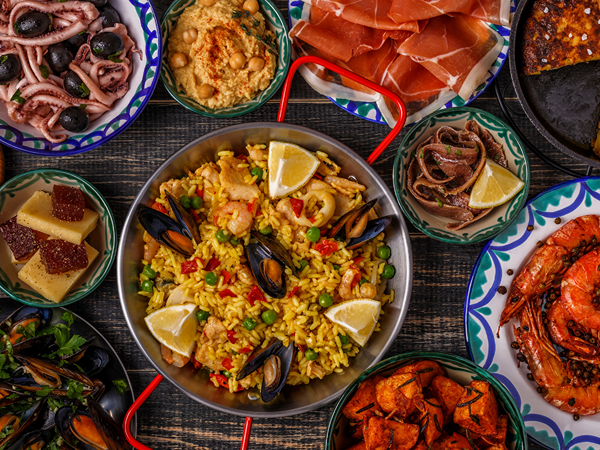 several gluten free tapas in spain