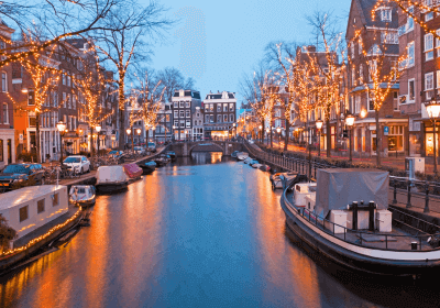 holiday lights while traveling to Netherlands with food allergies